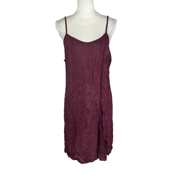 Sundance Poiret Lace Dress Wineberry Red Long Sleeve with Slip Size 16 NEW - Picture 6 of 12
